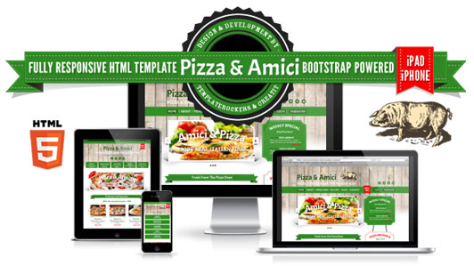 Pizza and Amici Template Preview